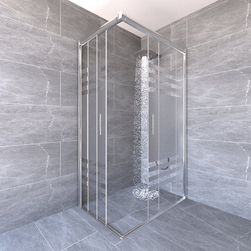 Cabine de douche coulissante White line - Time Design