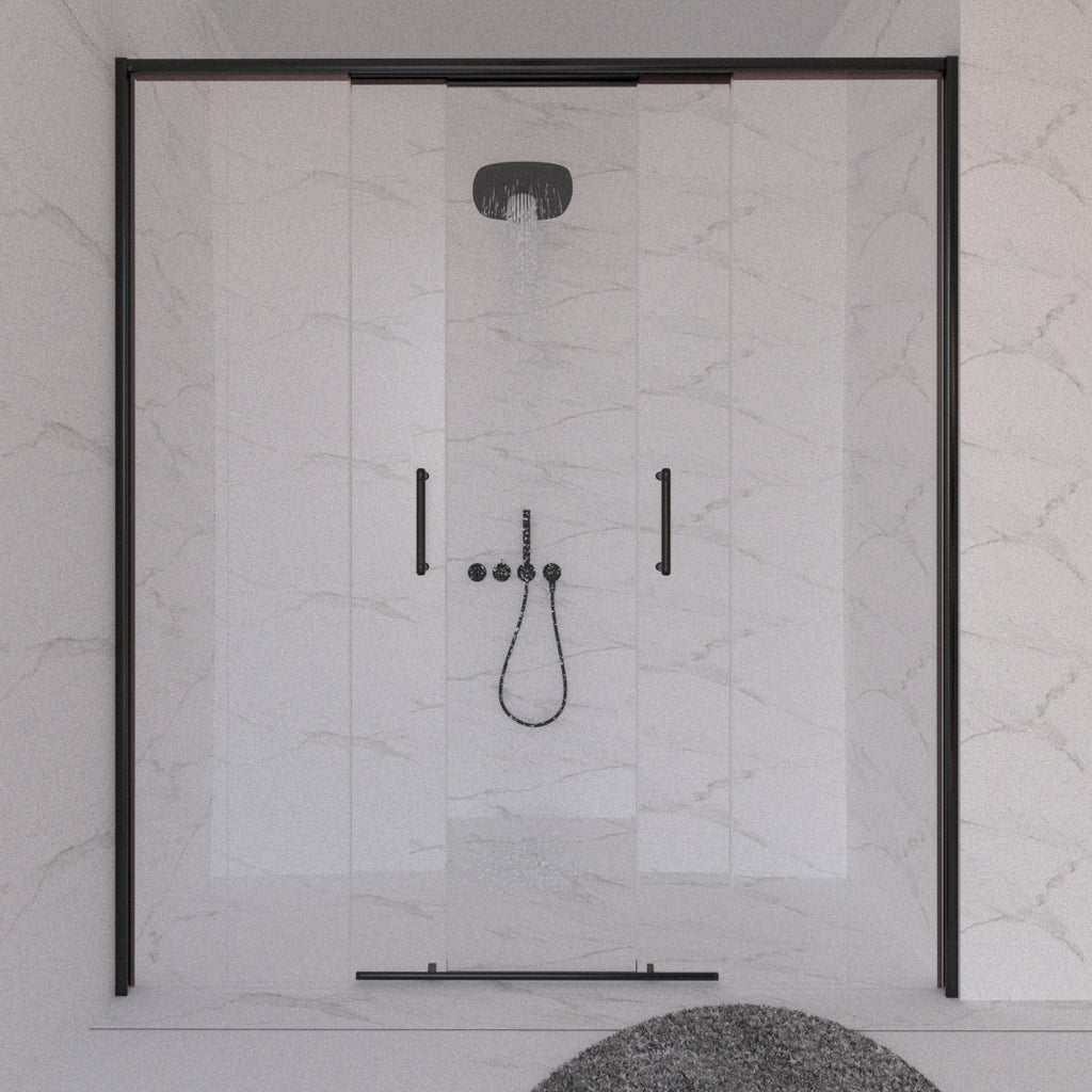 Porte de douche pena cadre noir - Time Design